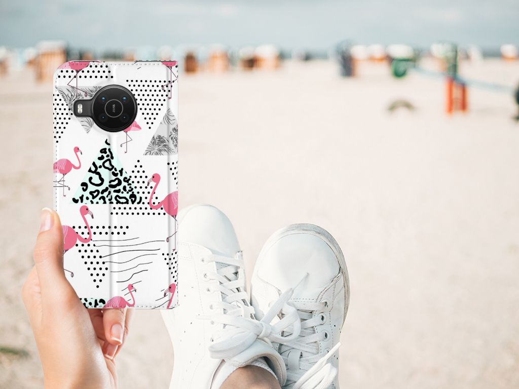 Nokia X20 | X10 Hoesje maken Flamingo Triangle - B2C Telecom