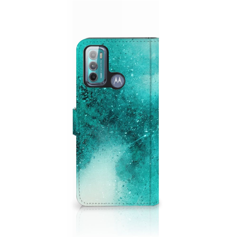 Hoesje Motorola Moto G60 Painting Blue