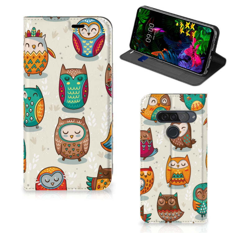 LG G8s Thinq Hoesje maken Vrolijke Uilen