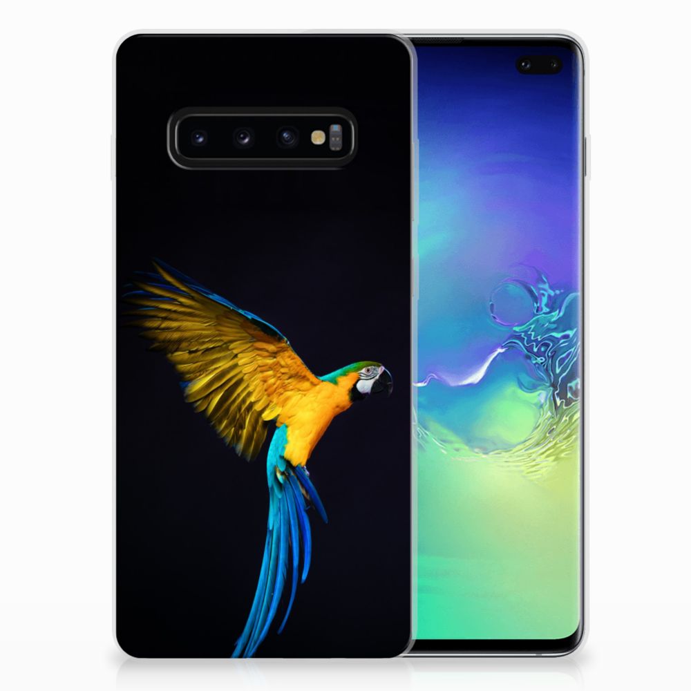 Samsung Galaxy S10 Plus TPU Hoesje Papegaai