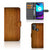 Motorola Moto E20 | E30 | E40 Book Style Case Donker Hout