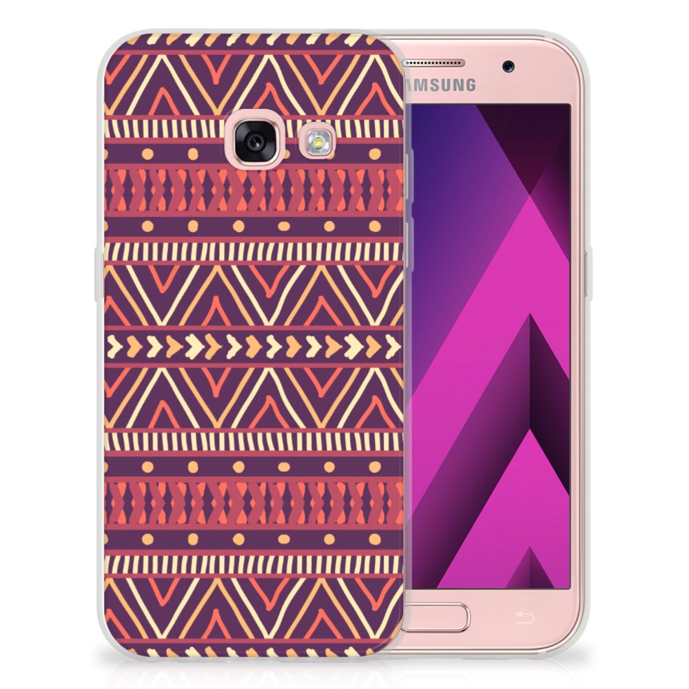 Samsung Galaxy A3 2017 TPU bumper Aztec Paars