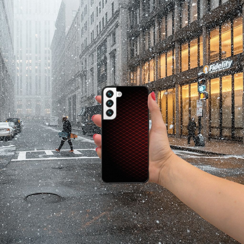 Samsung Galaxy S22 Back Case Geruit Rood B2C Telecom