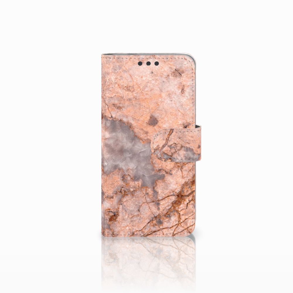 Microsoft Lumia 650 Bookcase Marmer Oranje