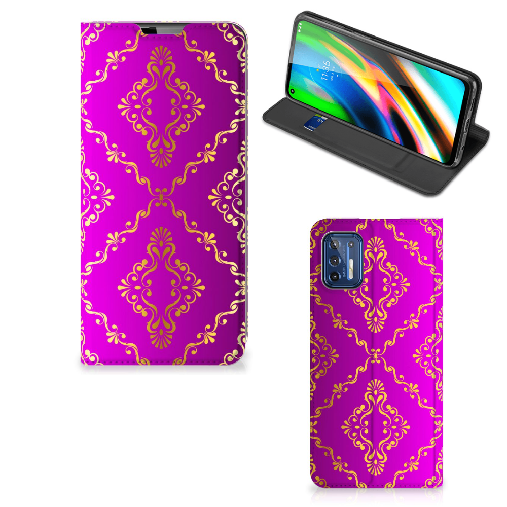 Telefoon Hoesje Motorola Moto G9 Plus Barok Roze - B2C Telecom