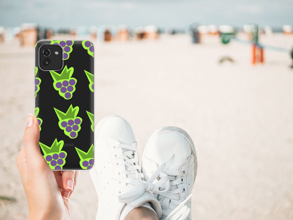 Samsung Galaxy A03 Siliconen Case Druiven B2C Telecom