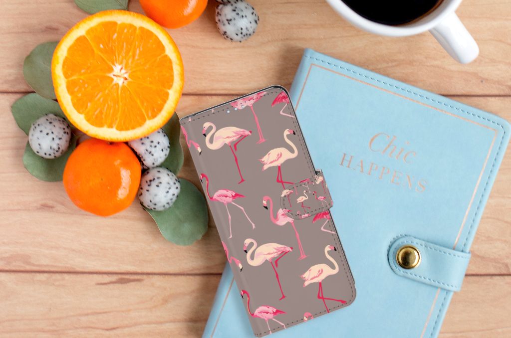 OPPO Reno 4 Pro 5G Telefoonhoesje met Pasjes Flamingo