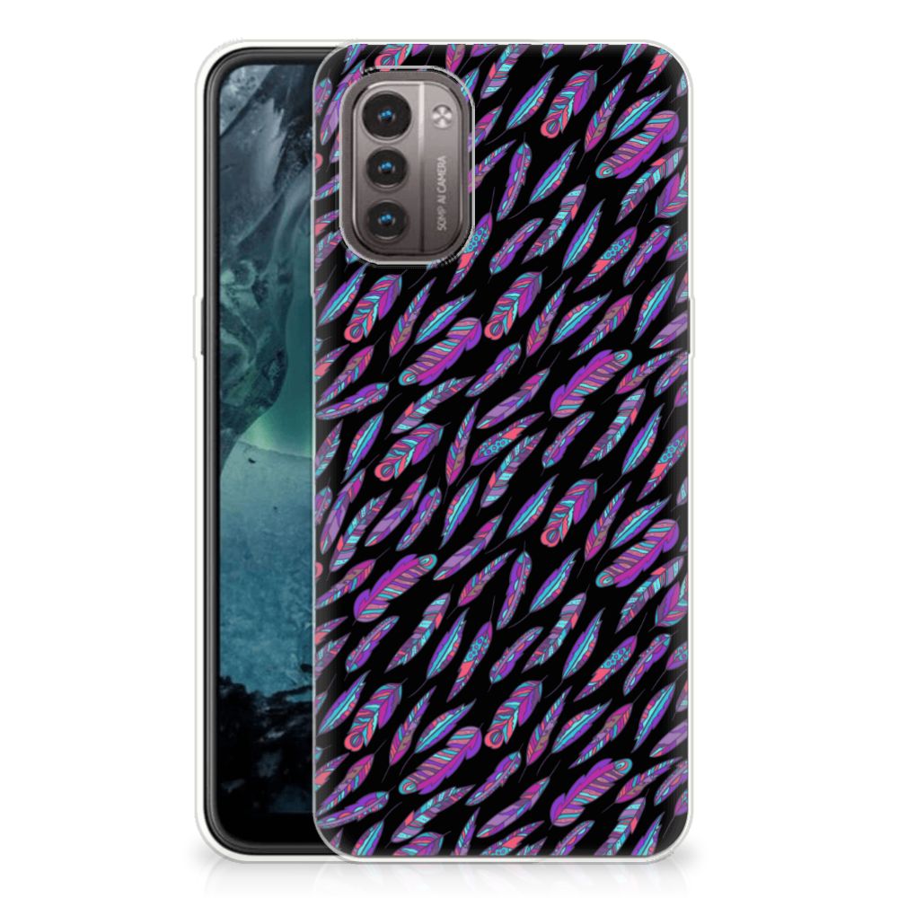 Nokia G21 | G11 TPU bumper Feathers Color