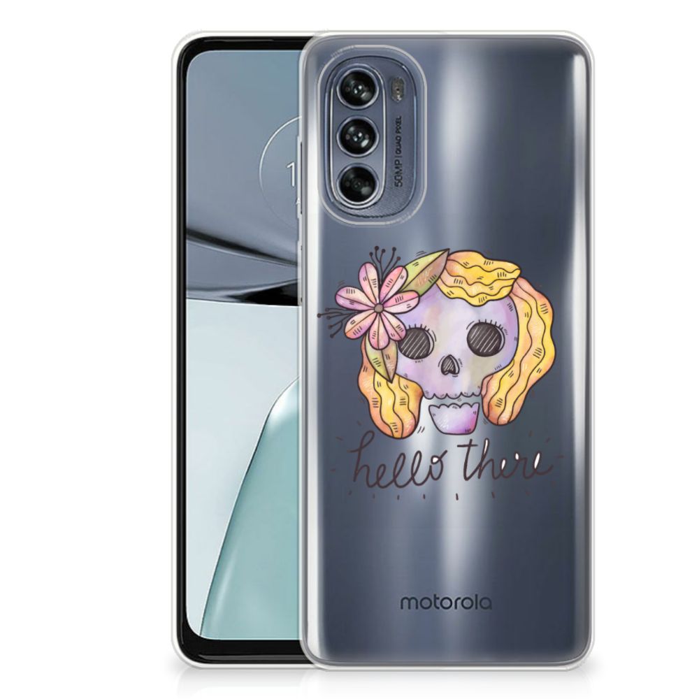 Silicone Back Case Motorola Moto G62 5G Boho Skull B2C Telecom