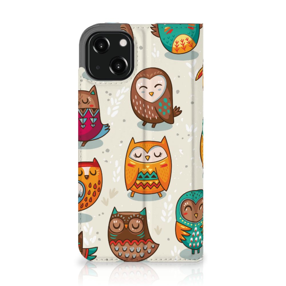 iPhone 13 Hoesje maken Vrolijke Uilen