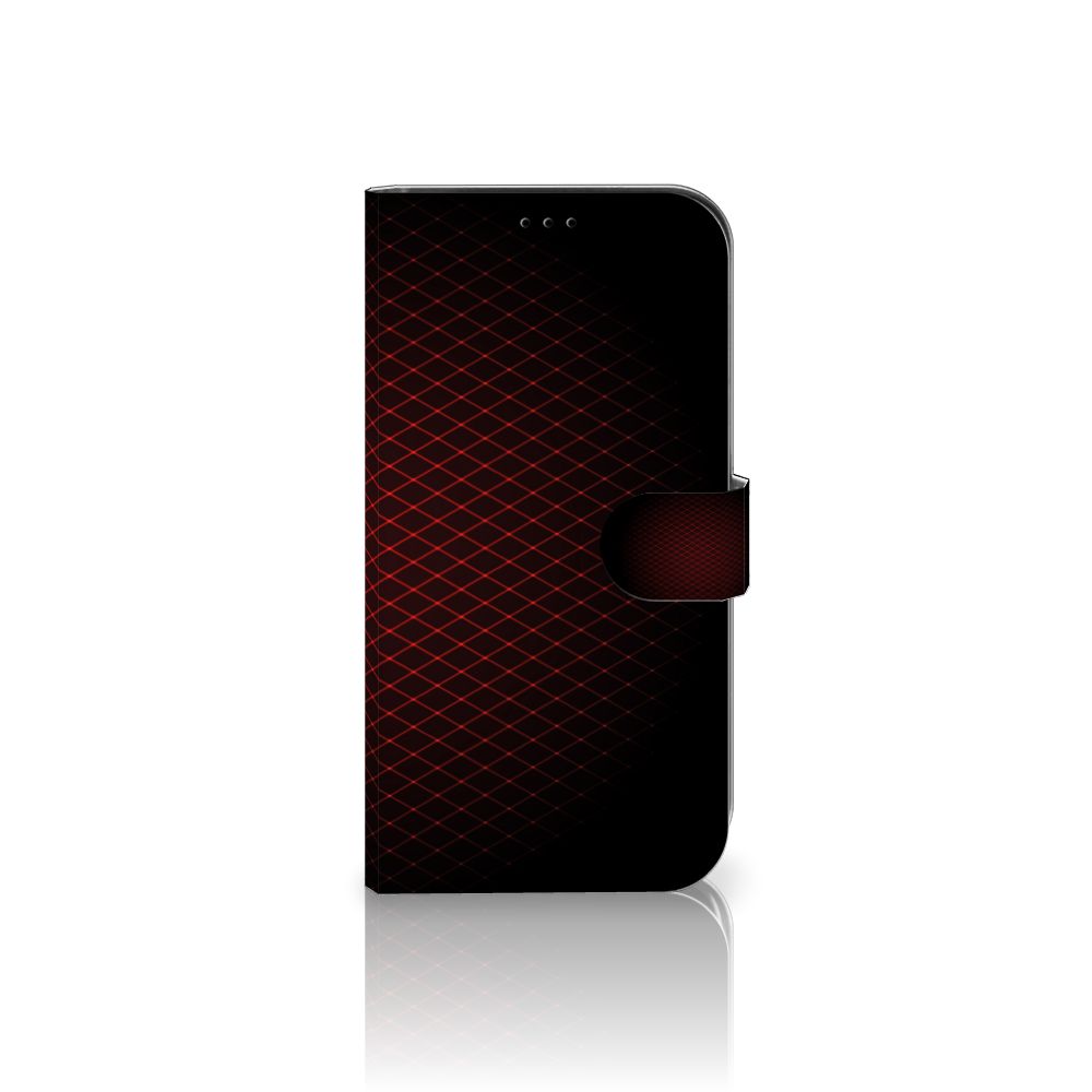 iPhone 13 Pro Max Telefoon Hoesje Geruit Rood met een minimalistisch en stijlvol ontwerp