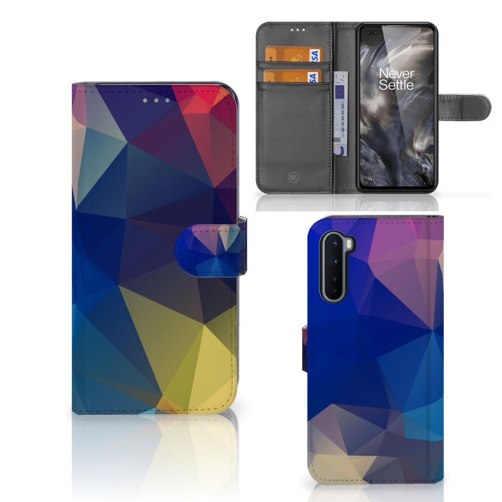 OnePlus Nord Book Case Polygon Dark
