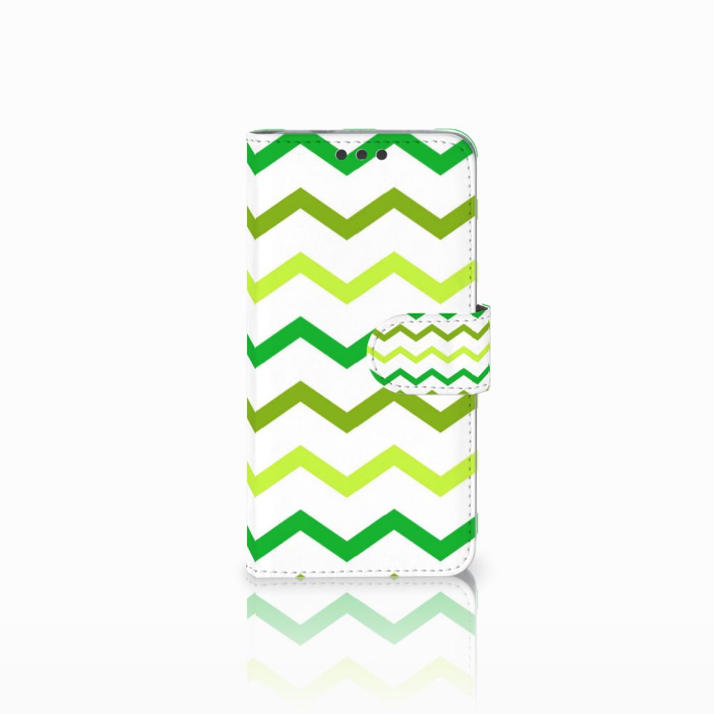 Microsoft Lumia 650 Telefoon Hoesje Zigzag Groen