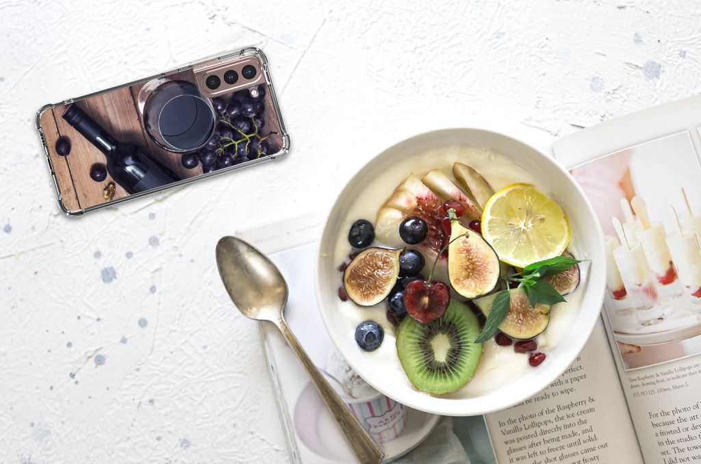 Samsung Galaxy S21 Plus Beschermhoes Wijn B2C Telecom