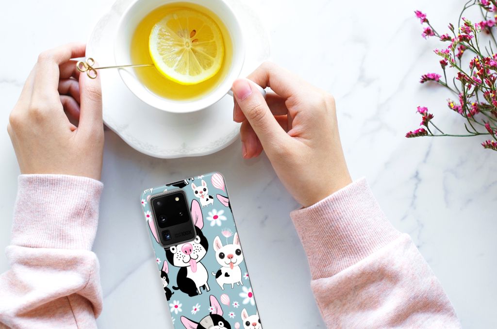 Samsung Galaxy S20 Ultra TPU Hoesje Hondjes B2C Telecom