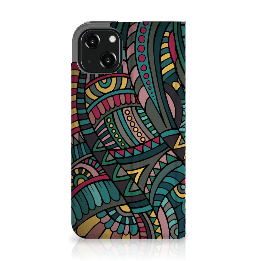 iPhone 13 Hoesje met Magneet Aztec