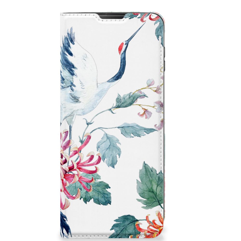 Motorola Moto G 5G Plus Hoesje maken Bird Flowers - B2C Telecom