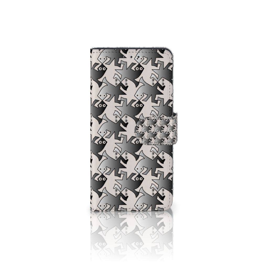 Alcatel 1B (2020) Telefoonhoesje met Pasjes Salamander Grey