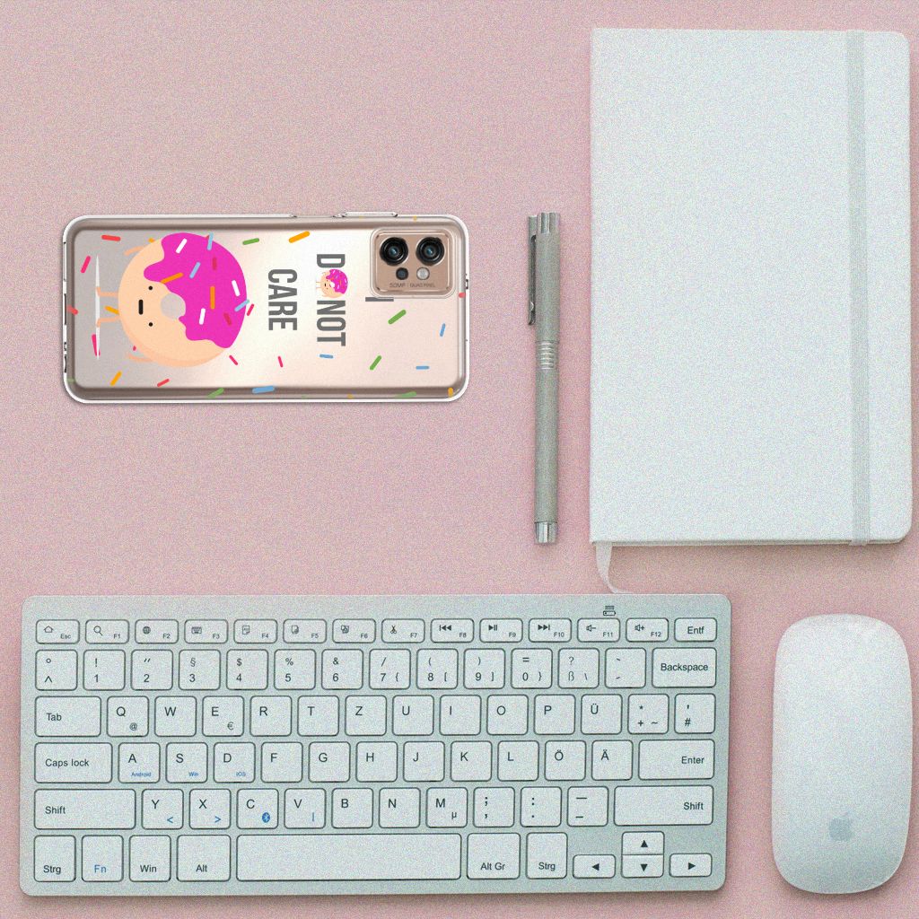 Motorola Moto G32 Siliconen Case Donut Roze B2C Telecom