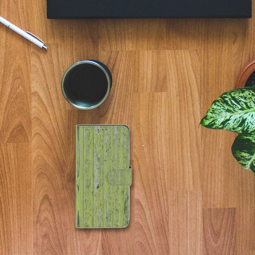 Xiaomi Mi Mix 2s Book Style Case Green Wood