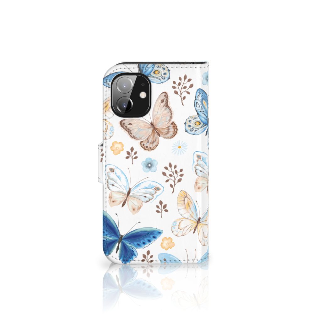 Telefoonhoesje met Pasjes voor Apple iPhone 12 Mini Vlinder