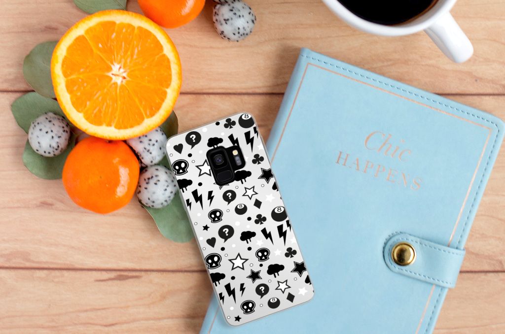 Silicone Back Case Samsung Galaxy S9 Silver Punk