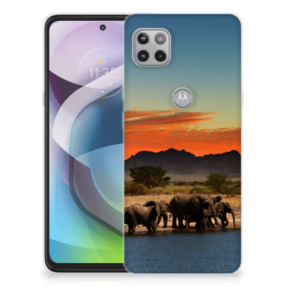 Motorola Moto G 5G TPU Hoesje Olifanten B2C Telecom