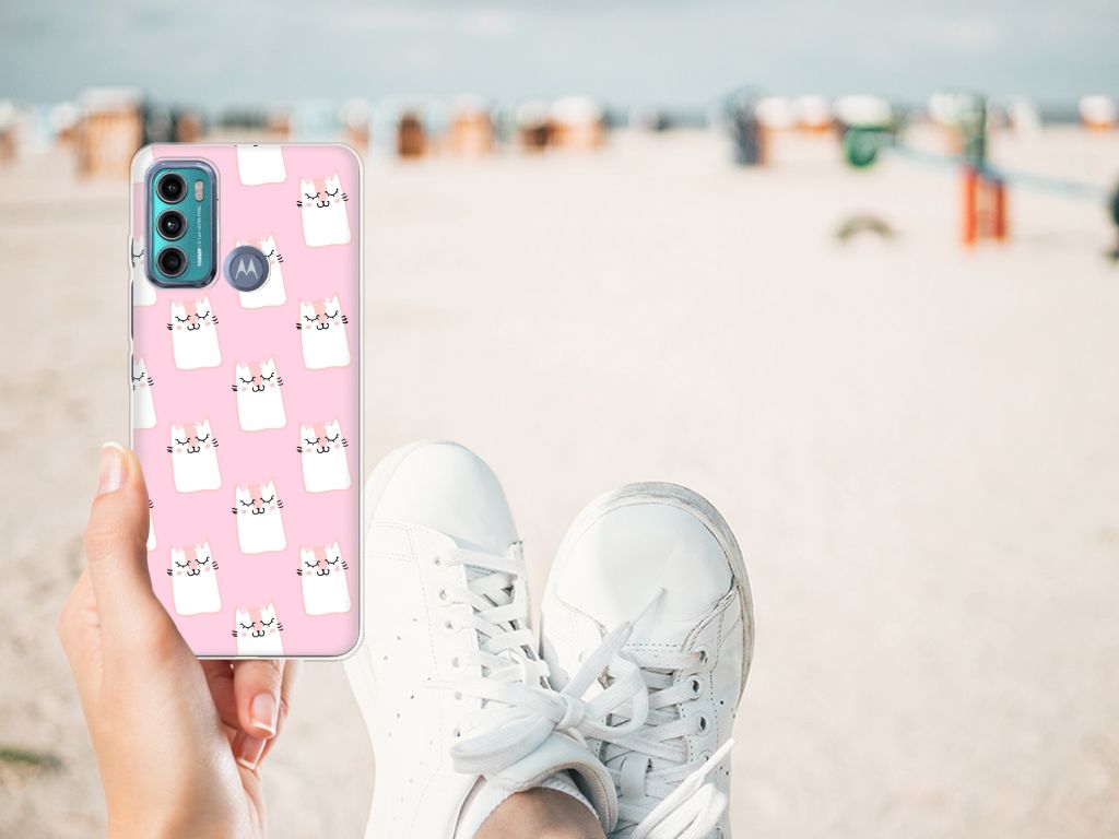 Motorola Moto G60 TPU Hoesje Sleeping Cats B2C Telecom
