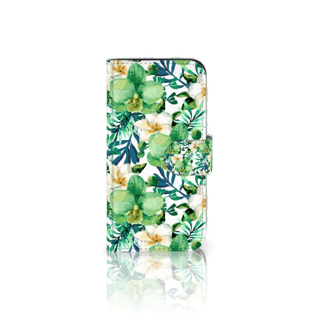 Apple iPhone 12 Mini Hoesje Orchidee Groen