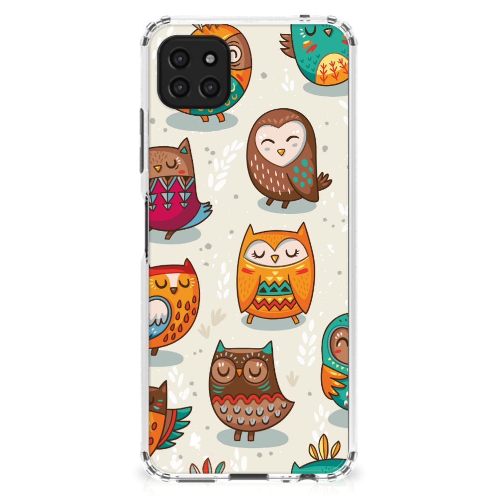 Samsung Galaxy A22 5G Case Anti-shock Vrolijke Uilen B2C Telecom