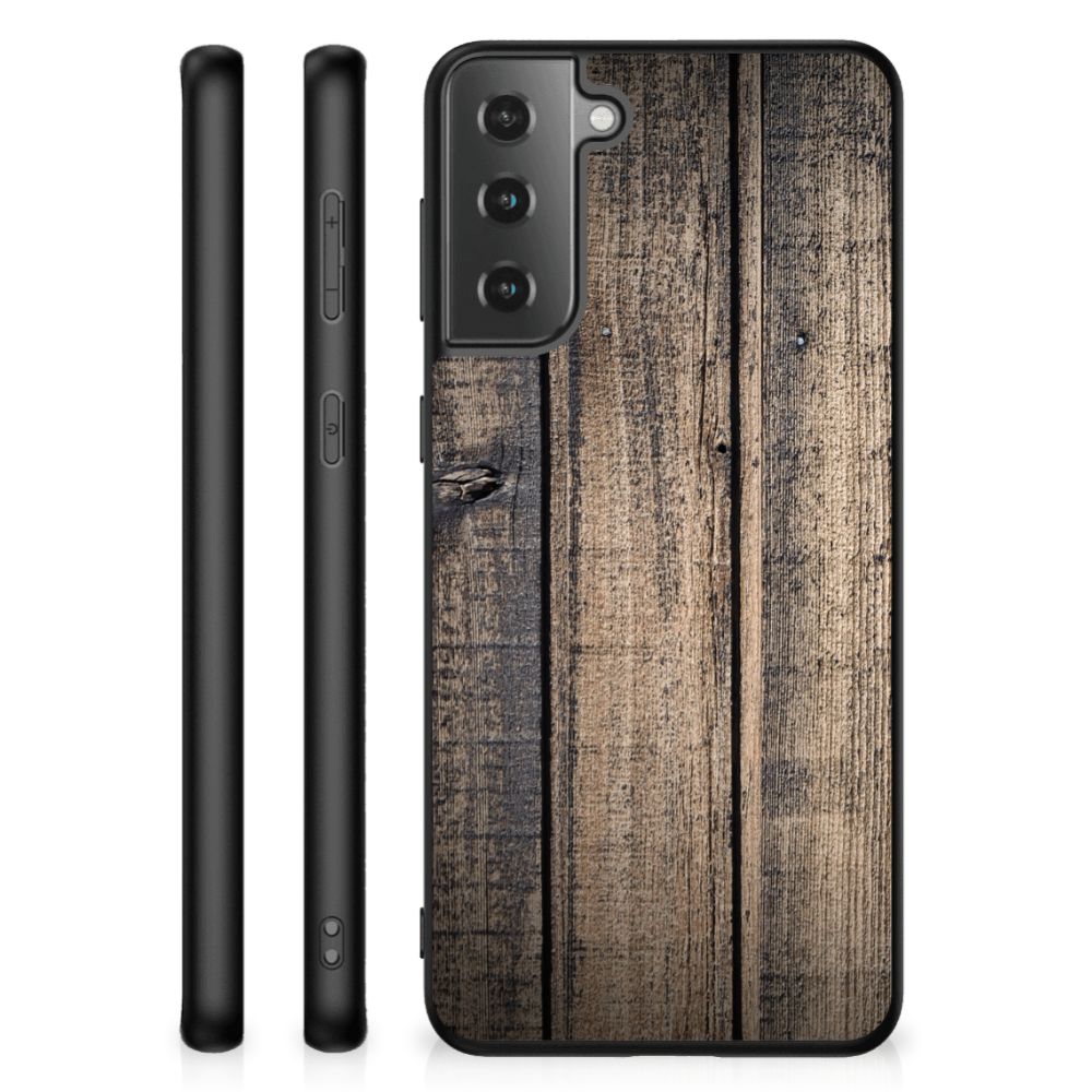 Samsung Galaxy S21 Plus Houten Print Telefoonhoesje Steigerhout B2C Telecom