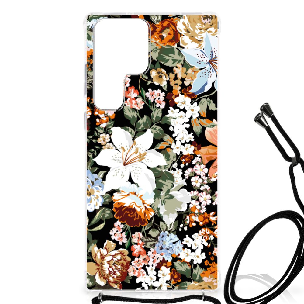 Case voor Samsung Galaxy S23 Ultra Dark Flowers