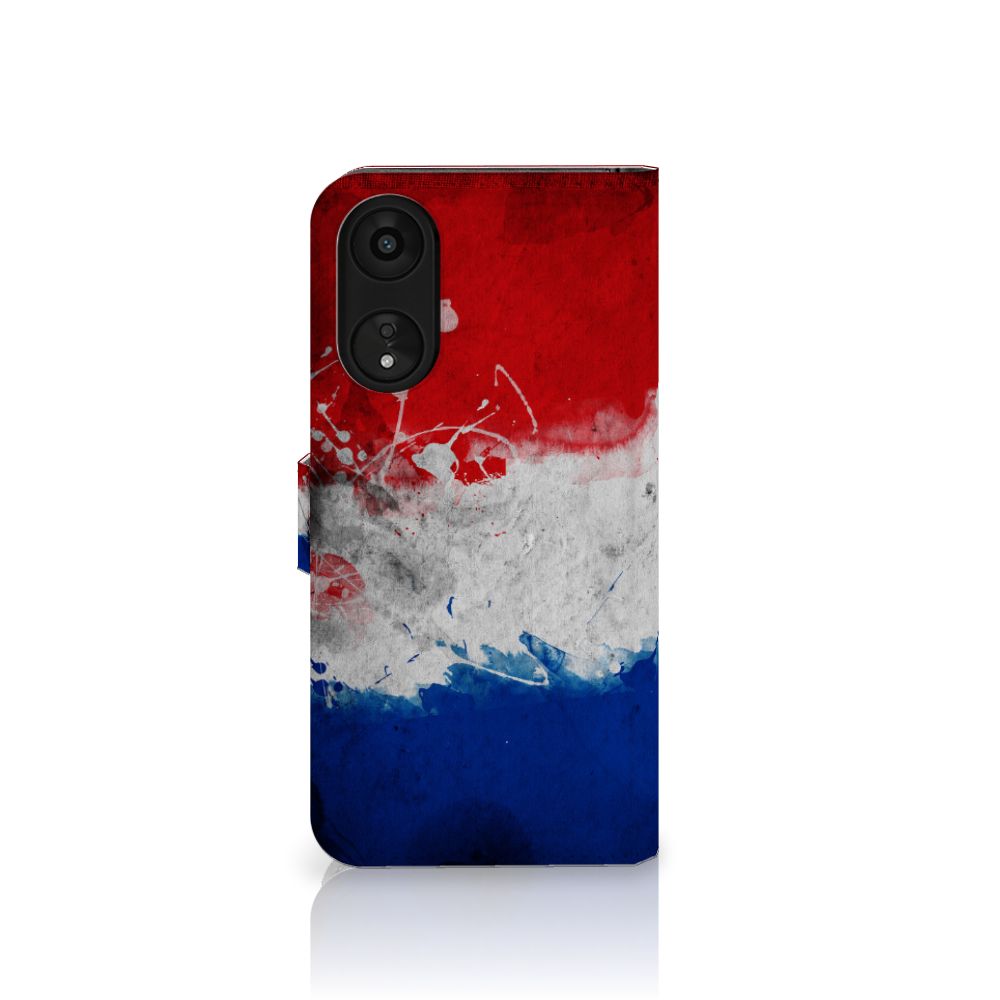 OPPO A78 5G | A58 5G Bookstyle Case Nederland met Nederlandse vlag design