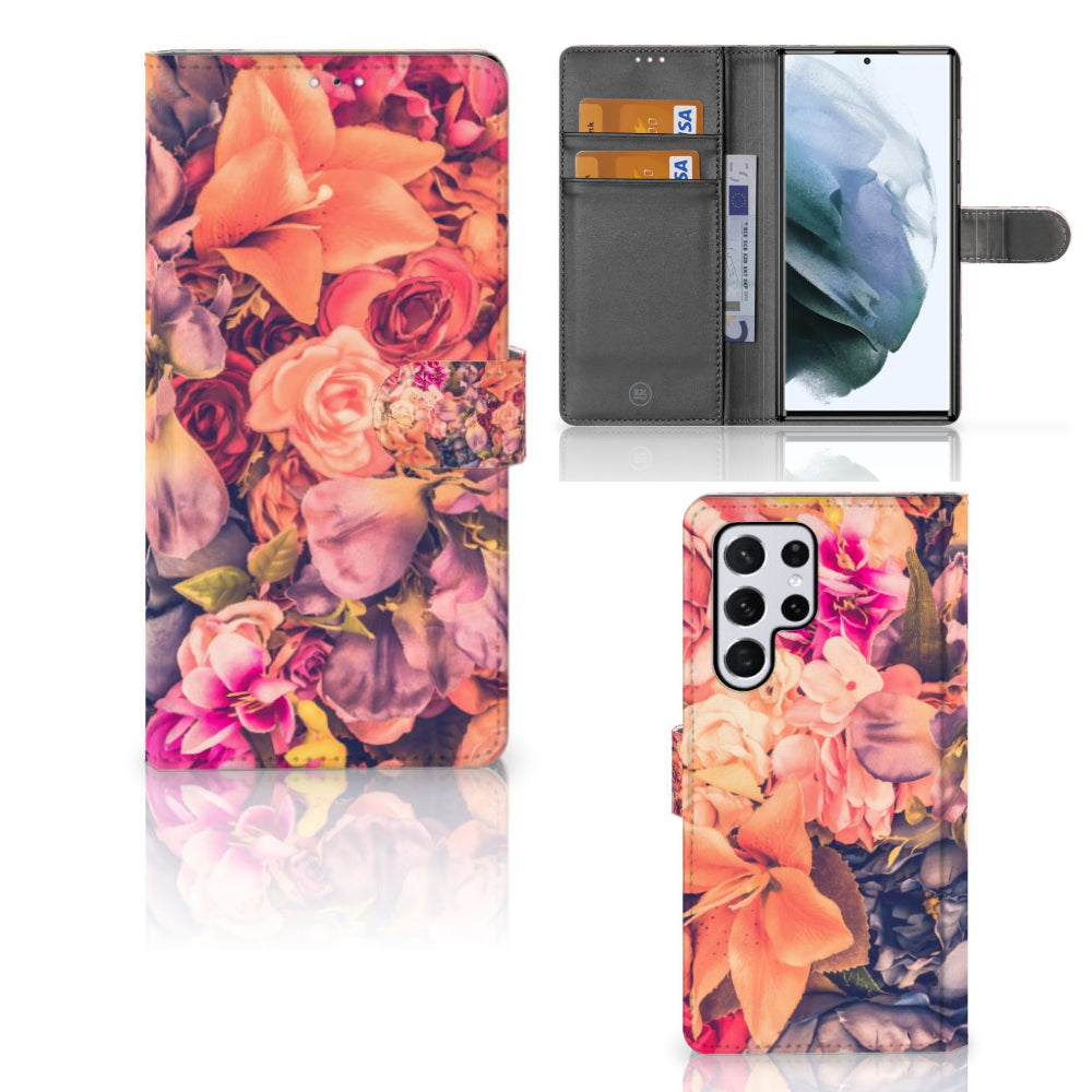 Samsung Galaxy S22 Ultra Hoesje Bosje Bloemen