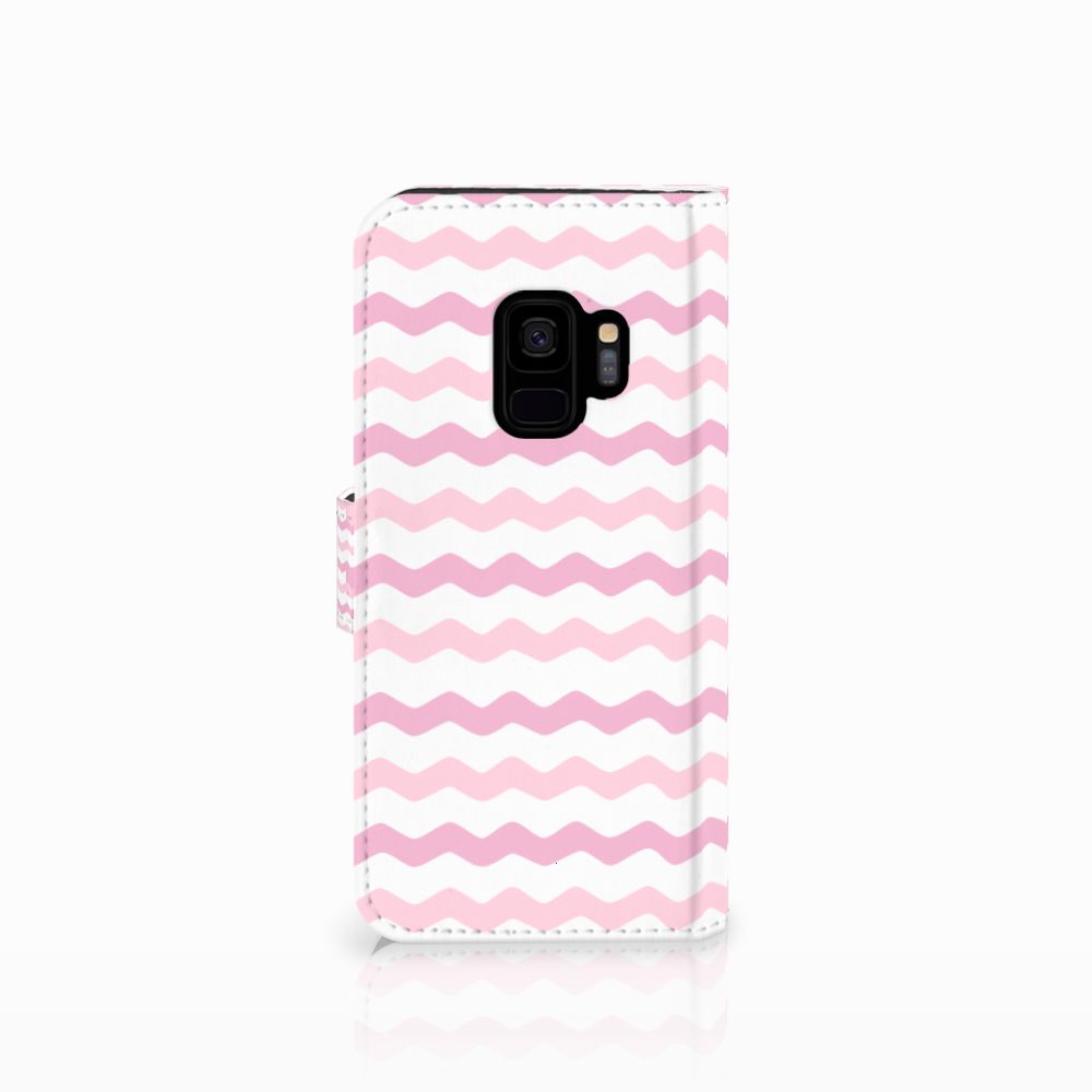 Samsung Galaxy S9 Telefoon Hoesje Waves Roze