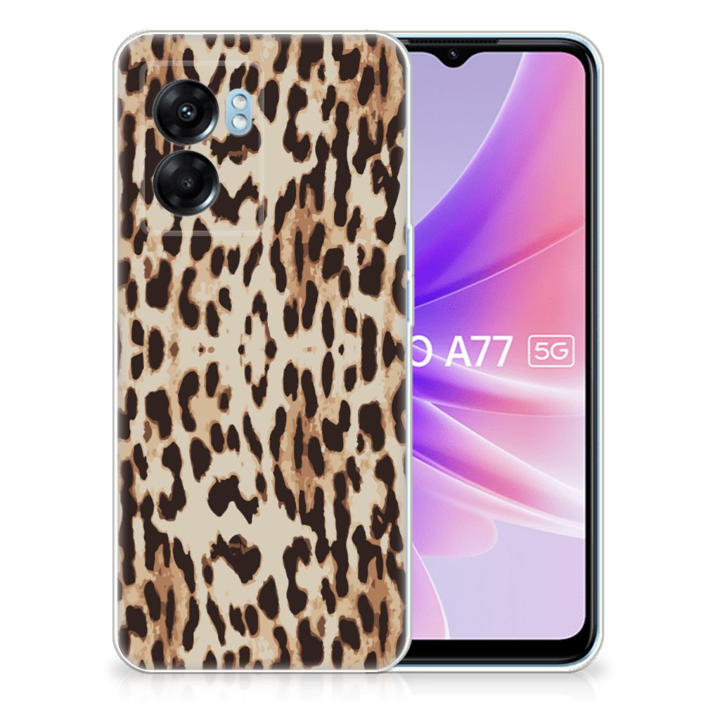 OPPO A77 | A57 5G TPU Hoesje Leopard