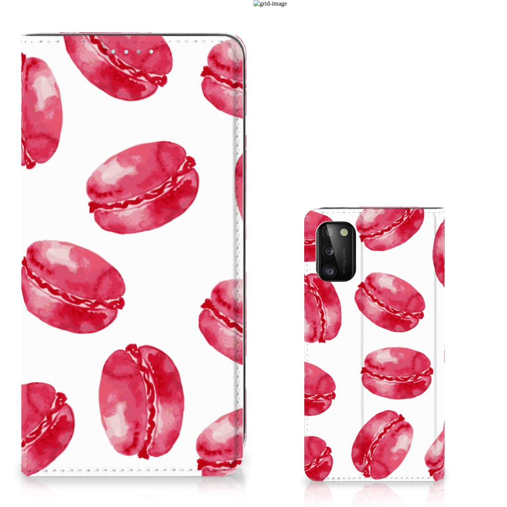 Samsung Galaxy A41 Flip Style Cover Pink Macarons - B2C Telecom