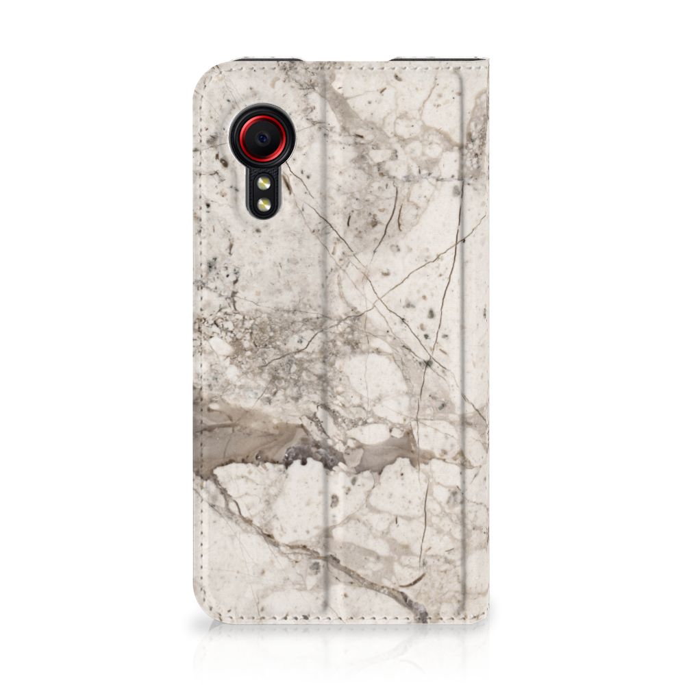 Samsung Galaxy Xcover 5 Standcase Marmer Beige - B2C Telecom