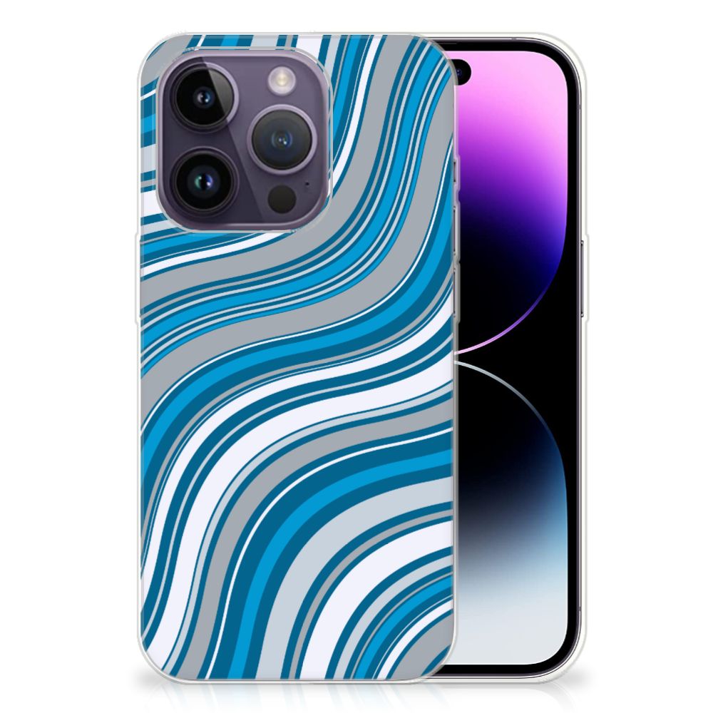 Apple iPhone 14 Pro TPU bumper Waves Blue B2C Telecom