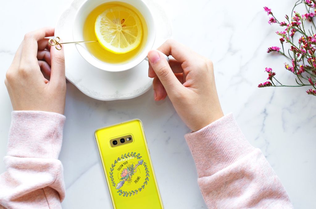 Samsung Galaxy S10e Telefoonhoesje met Naam Boho Dreams