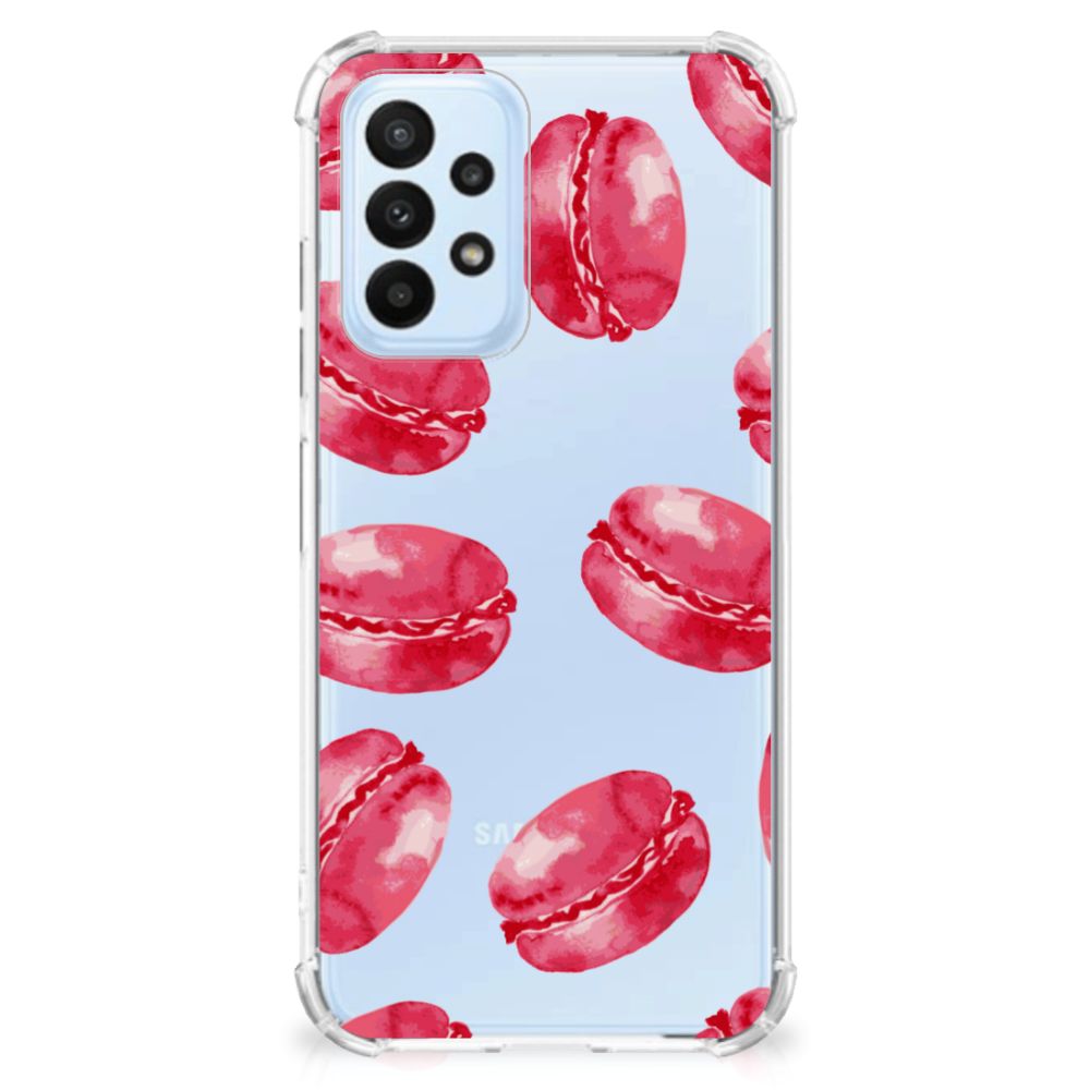 Samsung Galaxy A23 Beschermhoes Pink Macarons - B2C Telecom