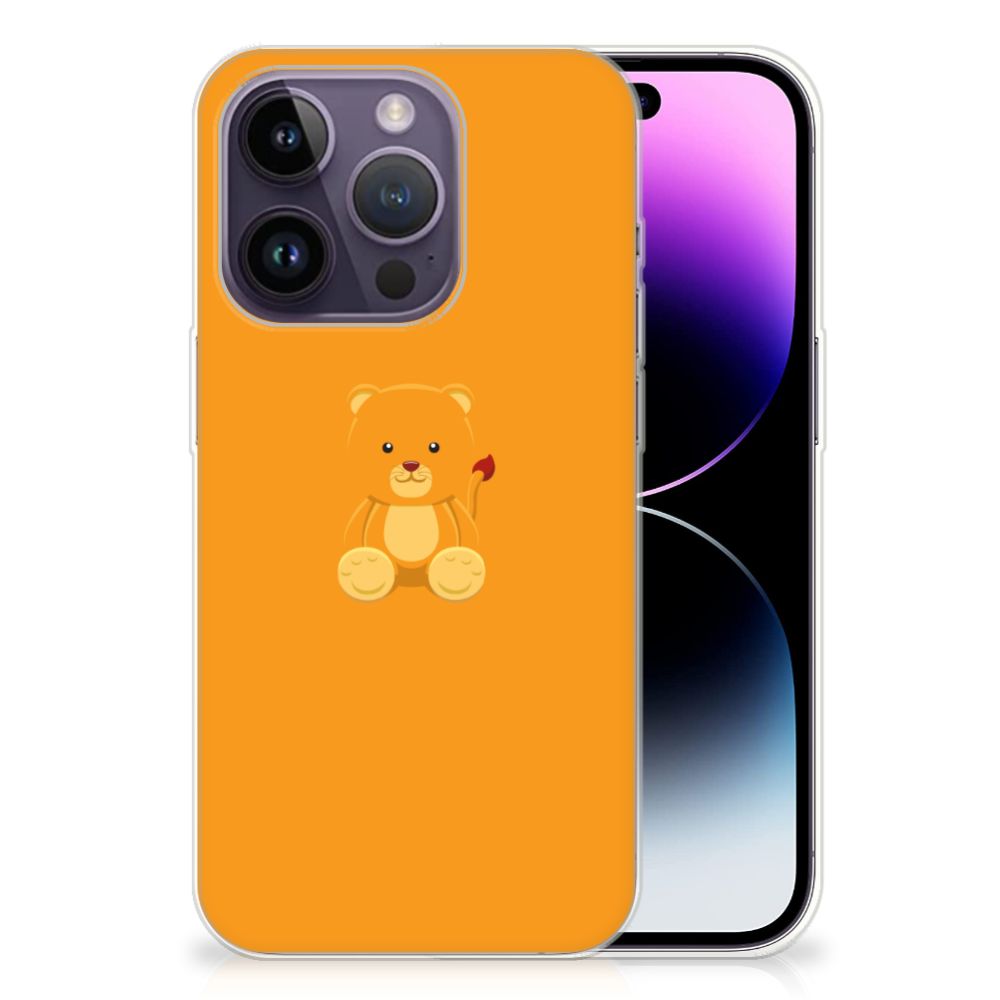Apple iPhone 14 Pro Telefoonhoesje met Naam Baby Beer B2C Telecom
