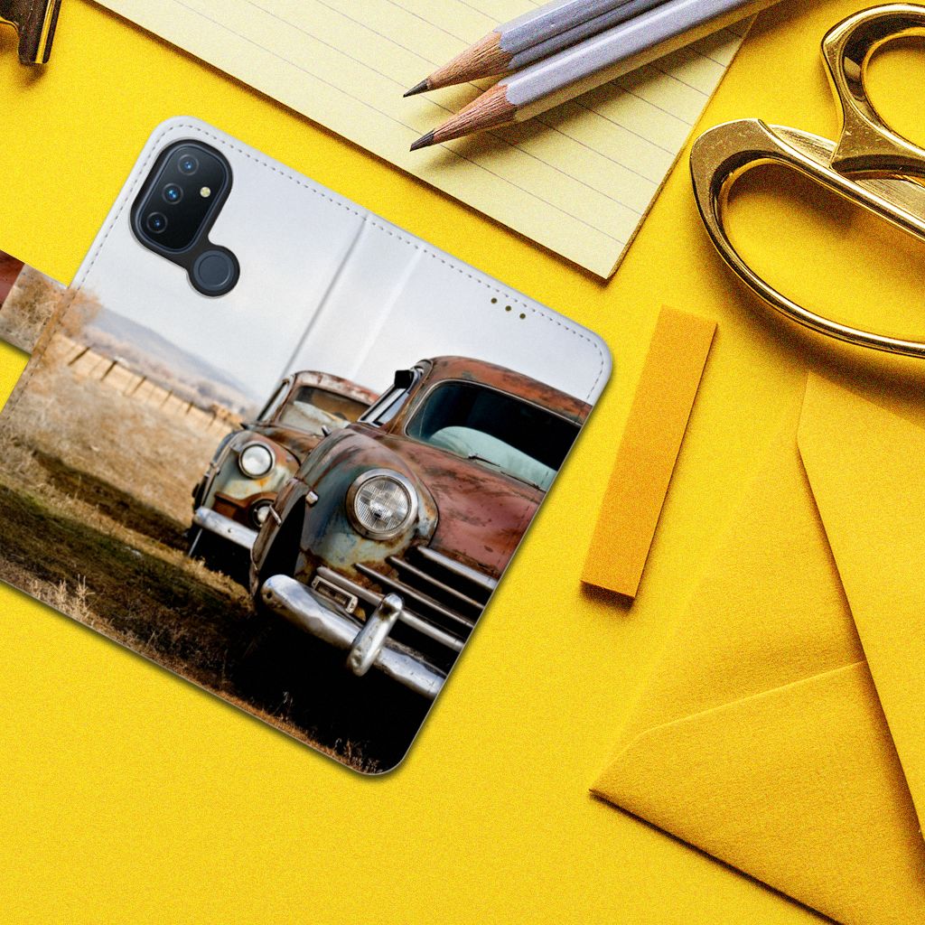 OnePlus Nord N100 Telefoonhoesje met foto Vintage Auto