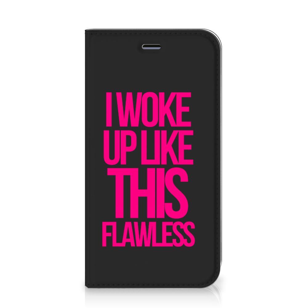 Apple iPhone 11 Hoesje met tekst Woke Up - Origineel Cadeau Zelf Maken