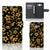 Samsung Galaxy J7 2016 Hoesje Gouden Bloemen