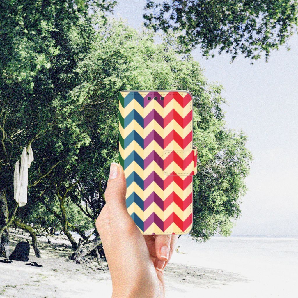 Microsoft Lumia 650 Telefoon Hoesje Zigzag Multi Color
