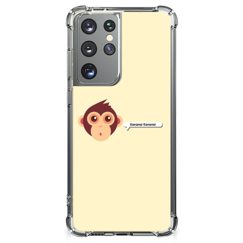 Samsung Galaxy S21 Ultra Stevig Bumper Hoesje Monkey B2C Telecom