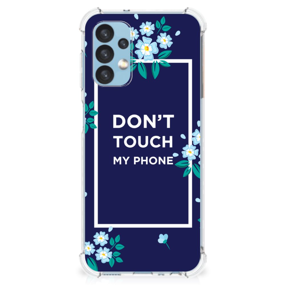 Samsung Galaxy A13 (4G) Anti Shock Case Flowers Blue DTMP B2C Telecom