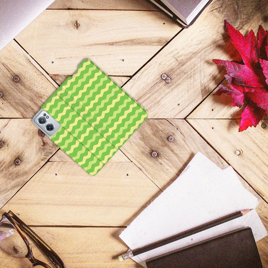 OnePlus Nord CE 2 5G Hoesje met Magneet Waves Green - B2C Telecom
