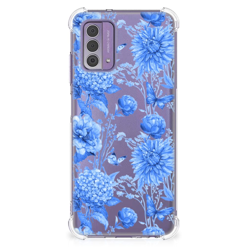 Case voor Nokia G42 Flowers Blue